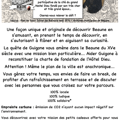 Visit and discover Beaune in the form of a treasure hunt: Guigone's Quest... 